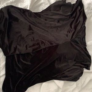 Lands end velvet top